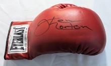 BOXING GREAT KEN NORTON SIGNED BOXING GLOVE W/ COA STICKER