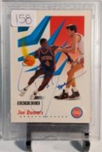 1991 SKYBOX CARD JOE DUMAR SIGNED WITH SCORE BOARD STAMP