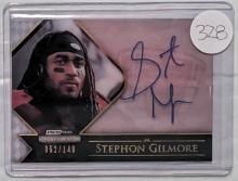 2012 PRESS PASS AUTO ROOKIE CARD OF ALL TIME GREAT STEPHON GILMORE #52 OF ONLY 149