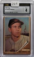 1962 TOPPS 45 HOFER BROOKS ROBINSON CARD CSG VG/EXCELLENT 4