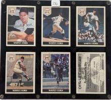 1992 LIMITED EDITION FRONT ROW SET FEATURING A HALL OF FAME AUTOGRAPHED CARD OF WHITEY FORD