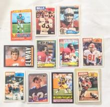 1971-1987 TOPPS HALL OF FAME CARDS 2X JOHN ELWAY, DEXTER MANLEY, JIM KELLY & ERIC DICKERSON