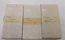 1987 & 1988 TOPPS , 1990 FLEER FOOTBALL SETS
