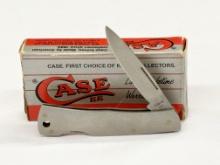 CASE XX 059L SS 7 DOT EXECUTIVE STAINLESS STEEL LOCKBACK POCKET KNIFE W/ BOX & INSERTS