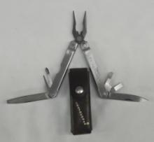 LEATHERMAN U.S.A MULTITOOL & LEATHER CARRYING CASE
