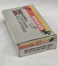 12 ROUNDS PARTIAL BOX OF WINCHESTER 338 WIN MAG AMMUNITION