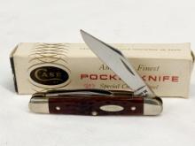 1975 CASE XX 6308 REDBONE SPLIT BACK WHITTLER IN BOX