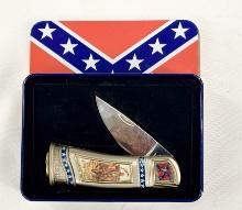 FRANKLIN MINT GENERAL LEE KNIFE AND TIN