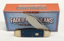 ROUGH RIDER FADED BLUE ELEPHANT TOE KNIFE NIB