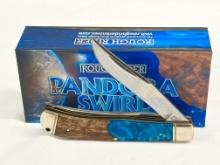 ROUGH RIDER PANDORA SWIRL LARGE TRAPPER KNIFE