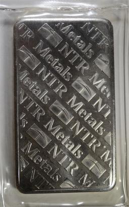 TEN OUNCE .999 SILVER BAR NTR METALS