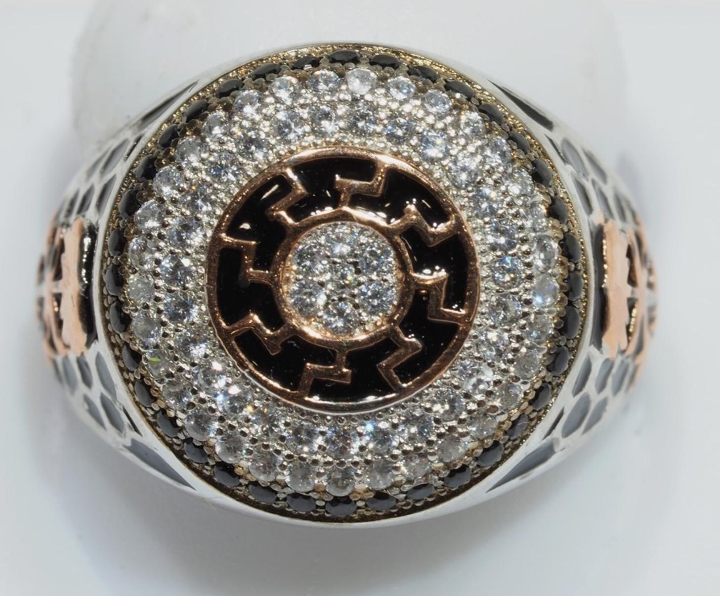 STERLING SILVER CUBIC ZIRCONIA RING