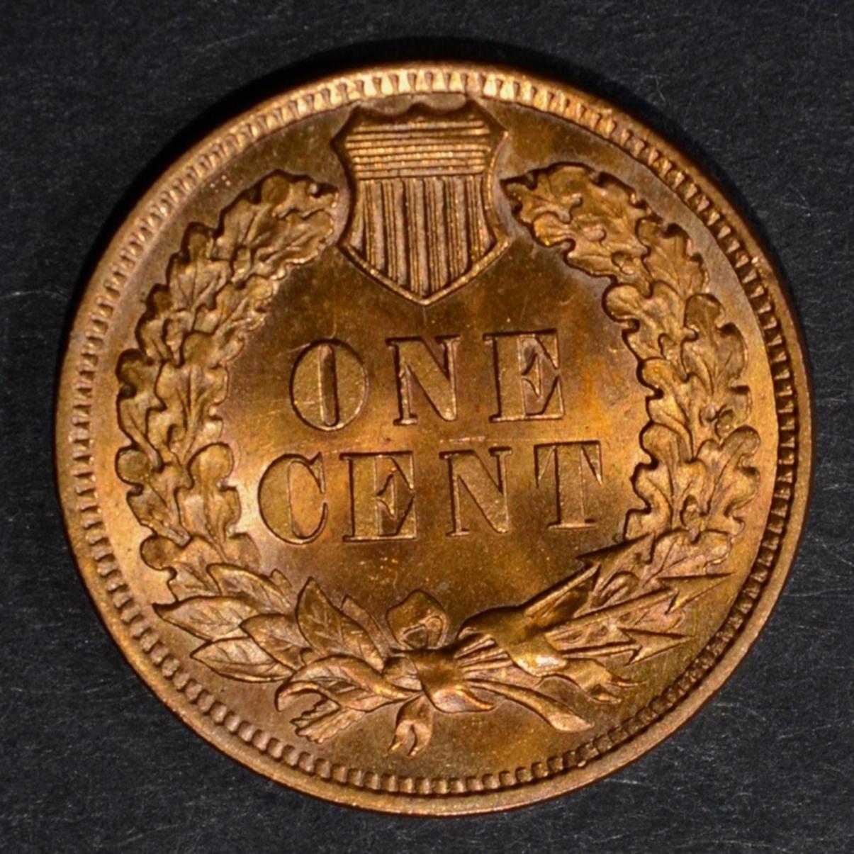 1899 INDIAN CENT, GEM BU RB