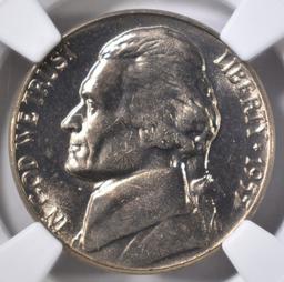 1955 JEFFERSON NICKEL NGC MS-66