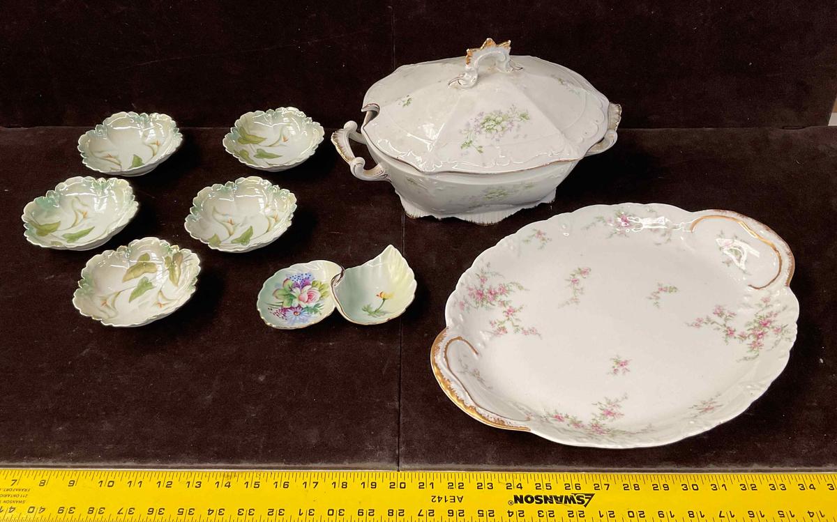 Porcelain Platter, Tureen, Etc