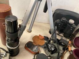 Camera Lens, Tripods, Binoculars, Etc