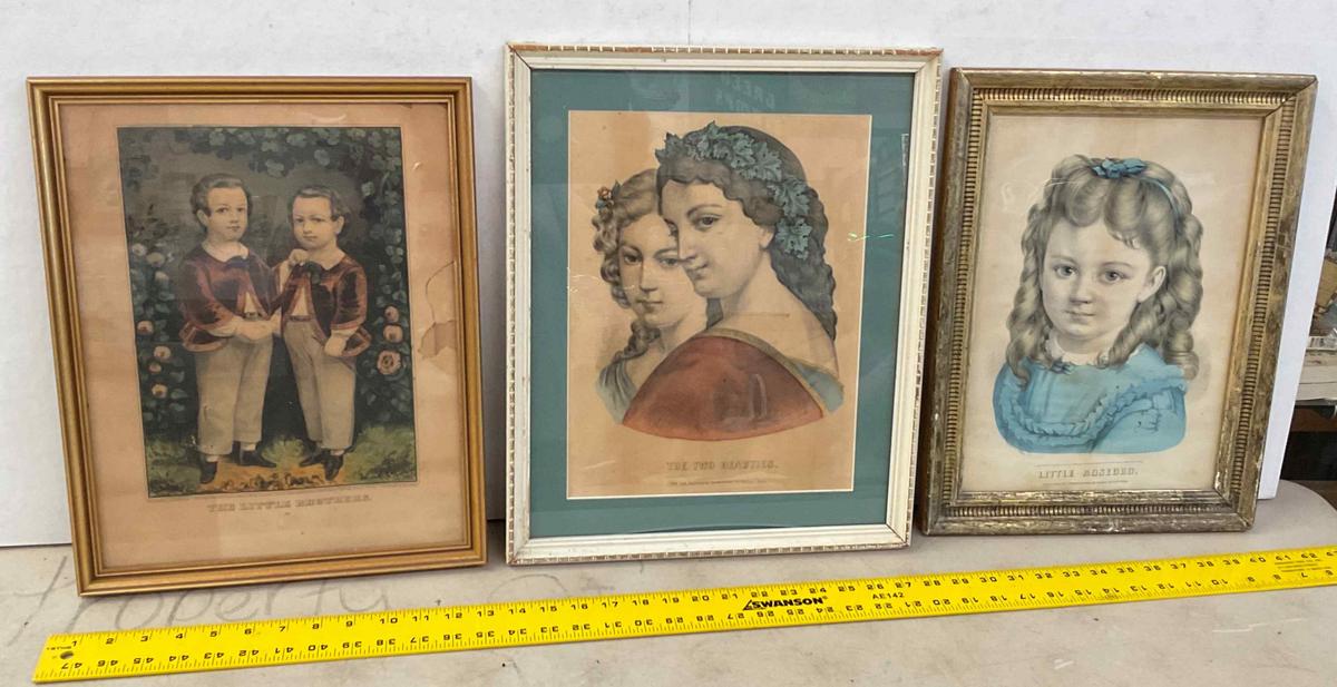 Three Currier & Ives Prints