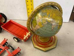 Allis Chalmers Toy Tractor, Toy Globe