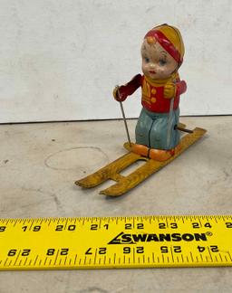 Tin Toy Skier