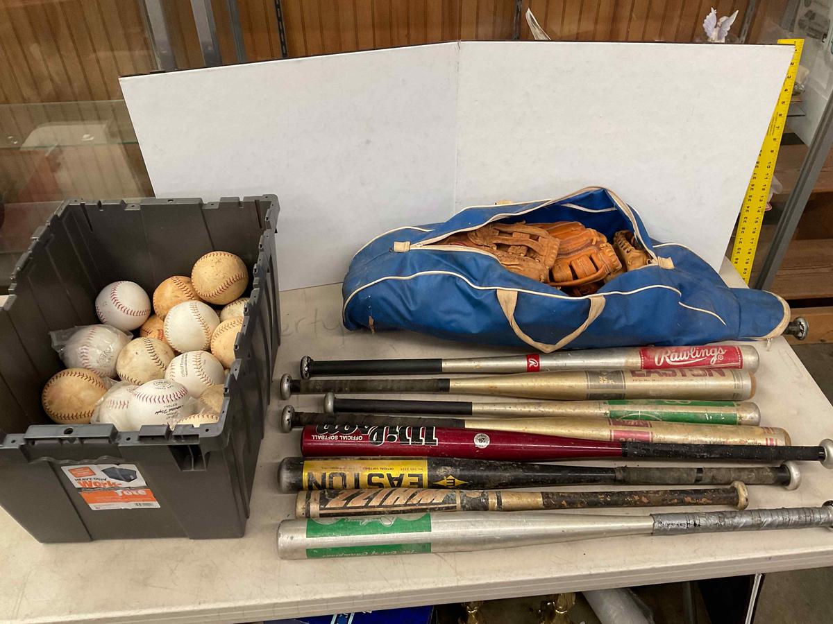 Gloves, Bats, Soft Balls