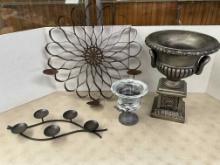 Wall Art, Candle Holders, Plastic Planter, Etc