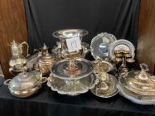 Large Collection of Silverplate