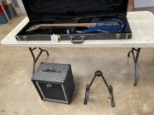 Dean Bass Guitar, Peavey Amp