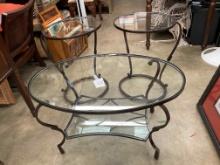 3 Glass Top Tables