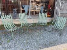 Vintage Green Metal Chairs