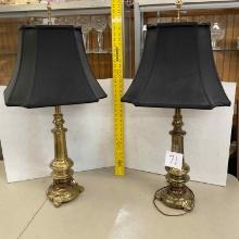Heavy Brass Lamps