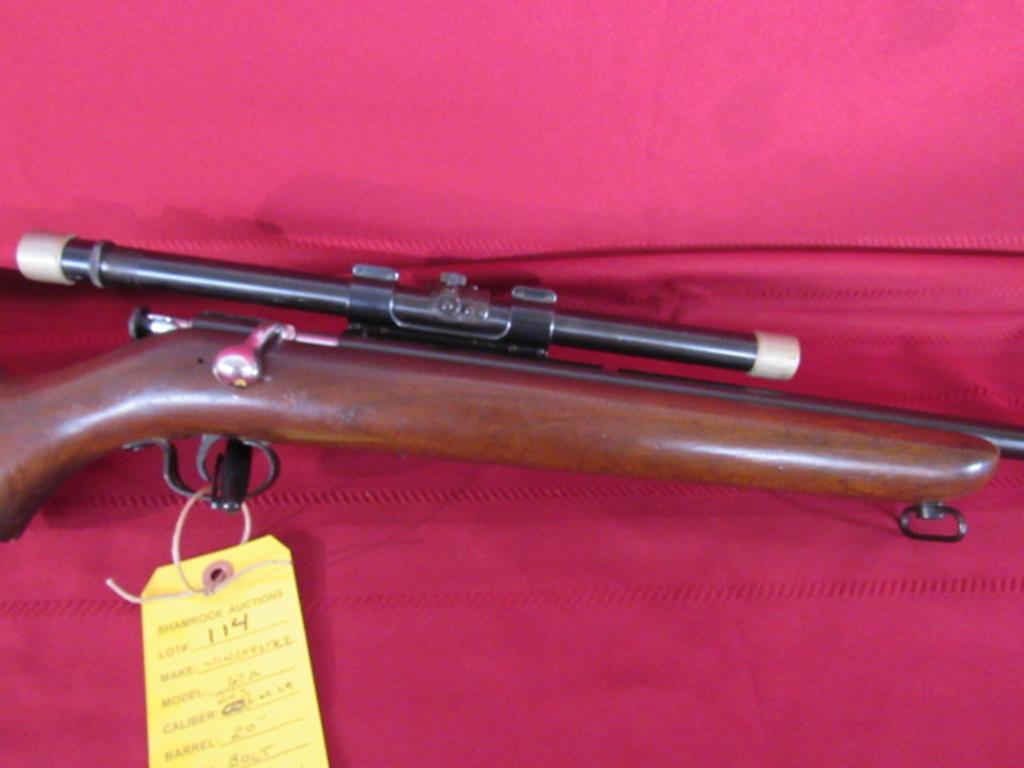 Winchester model 67A. 22 s, l, lr. single shot bolt action rifle. NSN