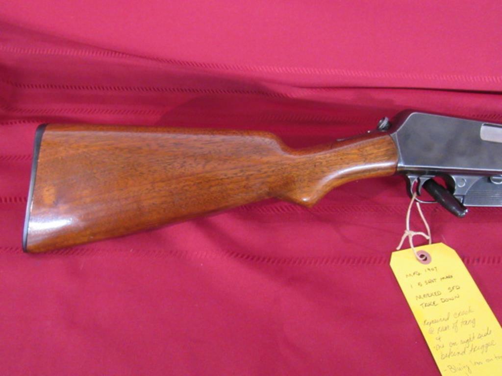 Winchester 1907 S.L. .351 semi-auto rifle. sn:6786