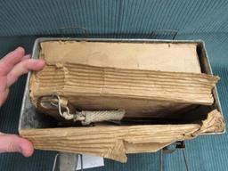 Vintage Sklar Los Angeles Calif. 37mm Flare gun with 13 flares in a metal