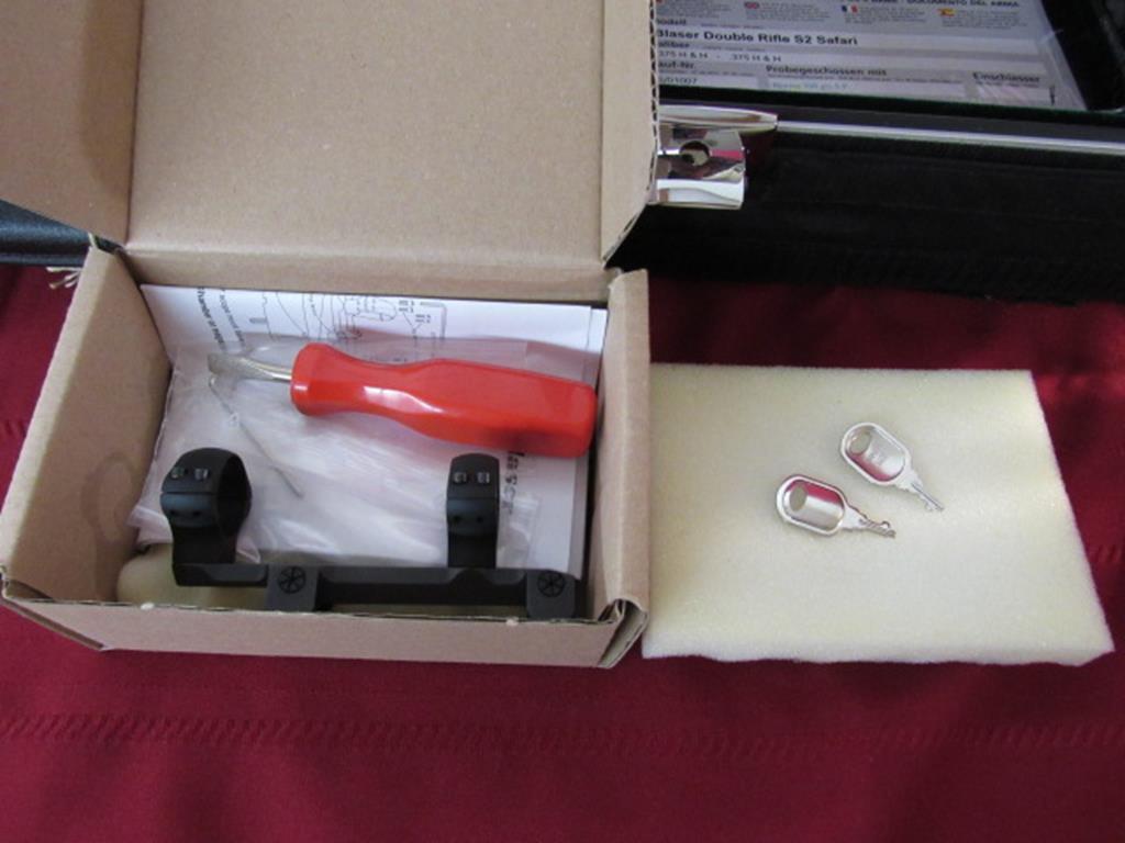 Blaser/Blaser. Model S2 DB 375 H&H Double Rifle. sn: S/01007