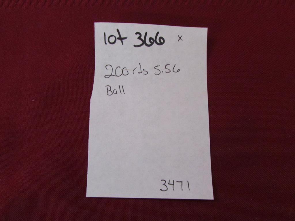 200 rounds of 5.56 ball ammo