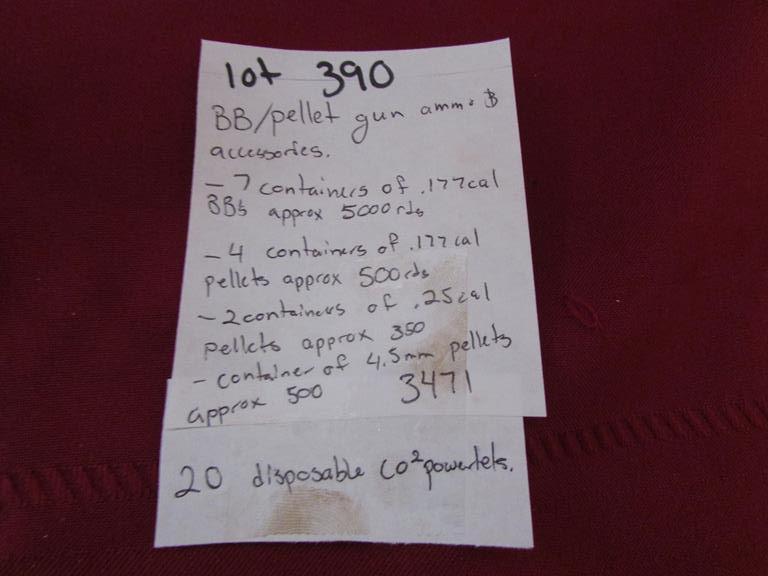 BB/Pellet ammo and accessories lot.