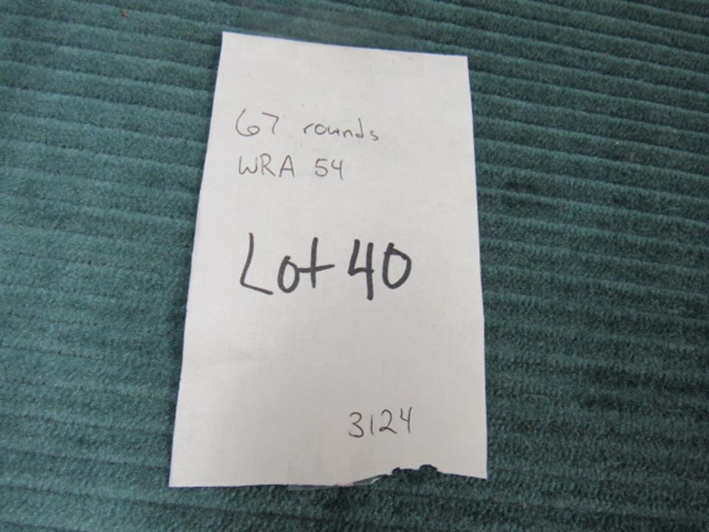 67 rds of WRA 54, see photos for details