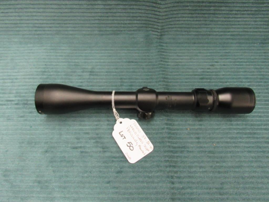 1- Tasco 3x-8x-40 World Class Scope, scope has been previously