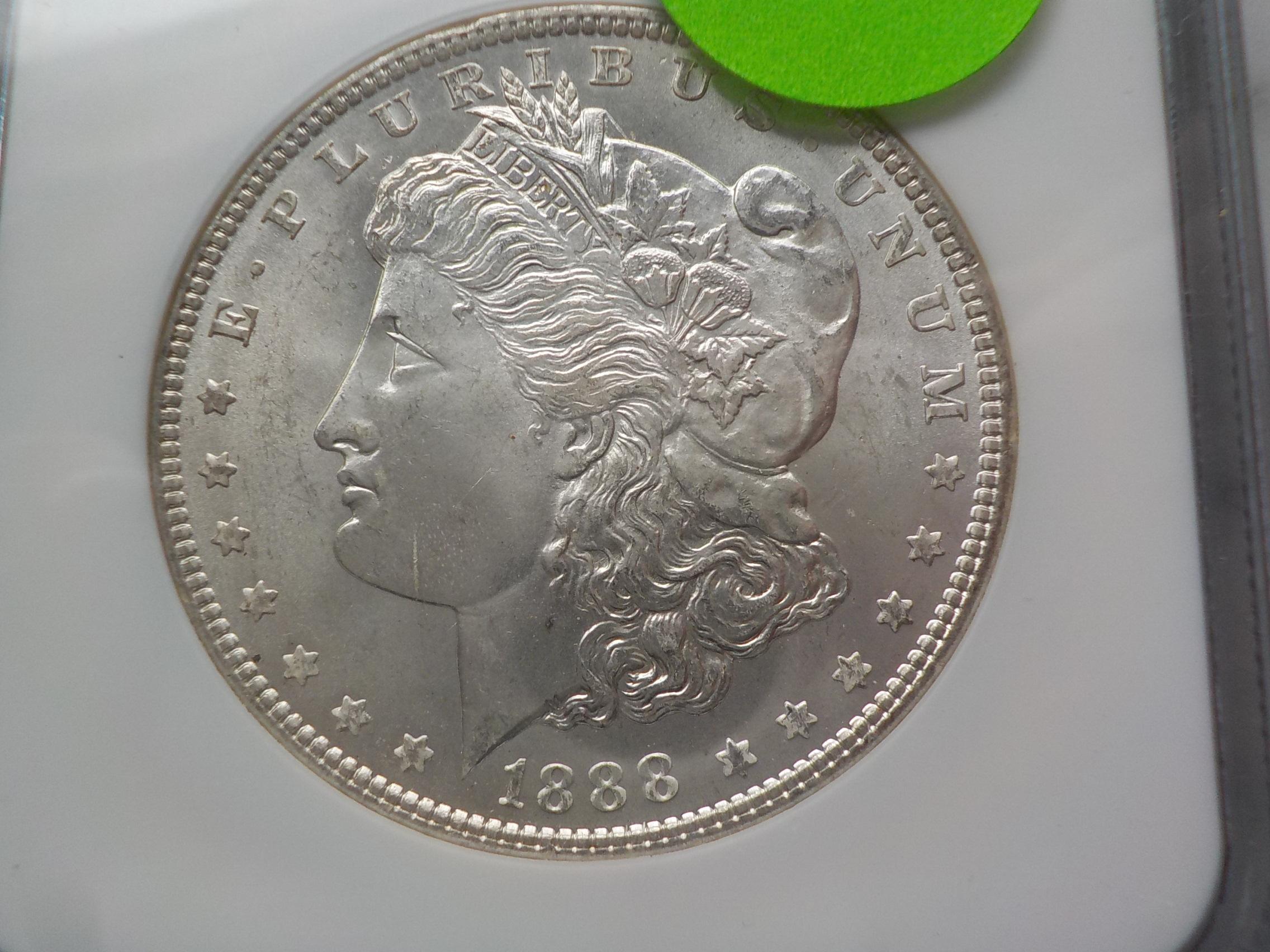 C5 1888 Binion Collect.  MS65 Silver Dollar