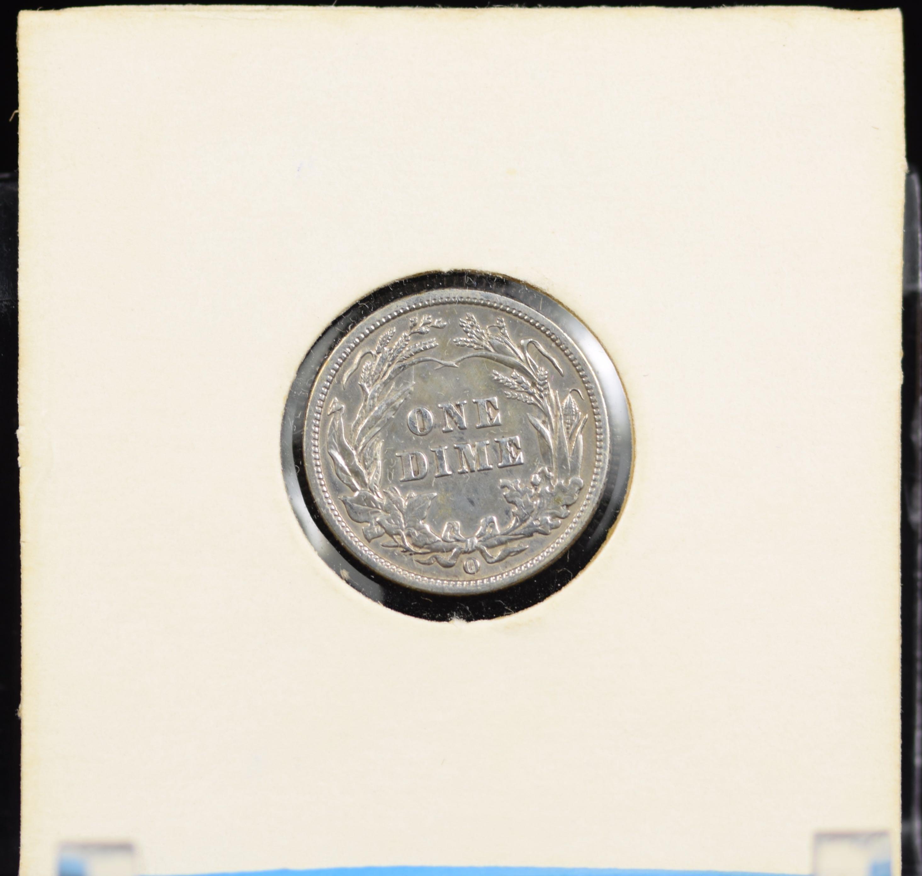 1902-O Barber Silver Dime About UNC