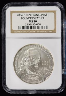 2006 Ben Franklin Father NGC MS-70 Perfect Grade