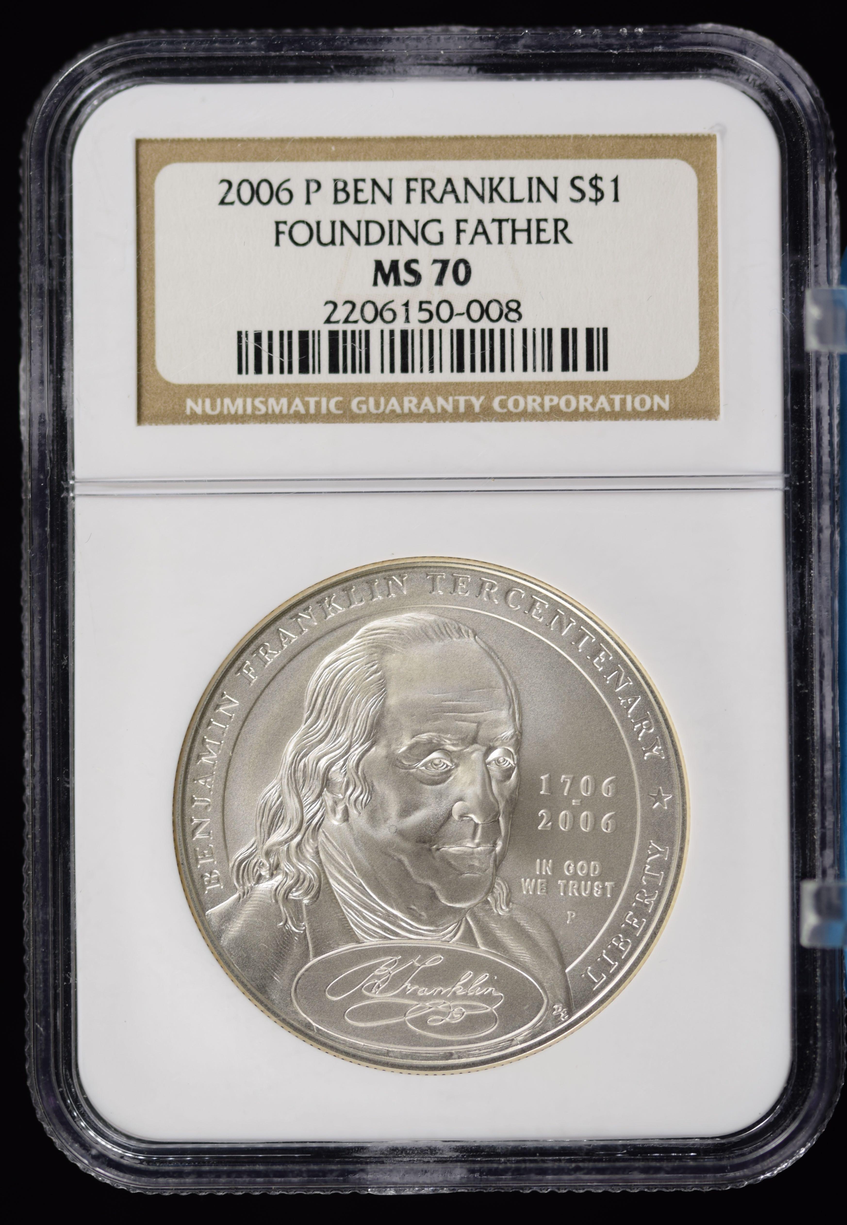 2006 Ben Franklin Father NGC MS-70 Perfect Grade