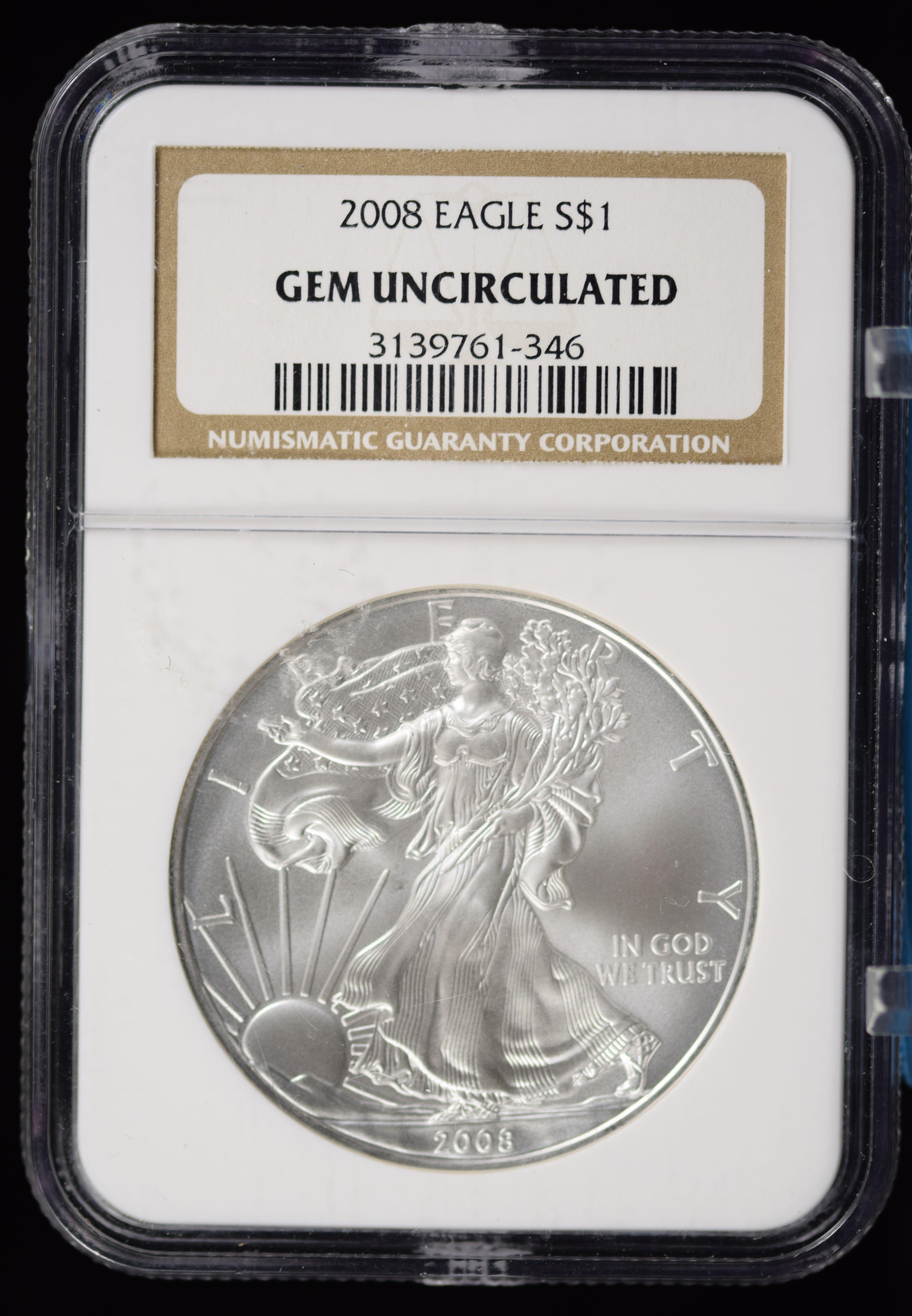 2008 Silver Eagle 1oz GEM UNC