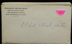 1962 US Mint Set Philidelphia and Denver Ch Unc