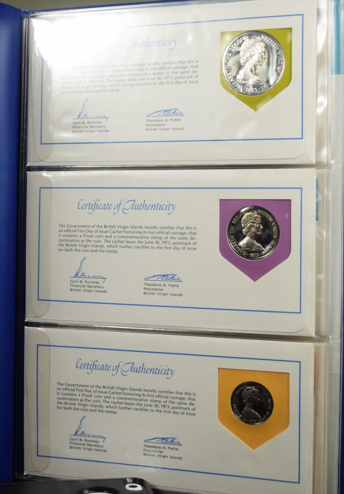 Britsh Virgin Islands First Day Cover and Proof Set