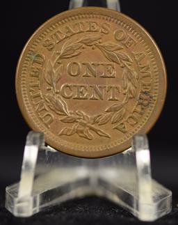 1853 Large Cent Brown UNC