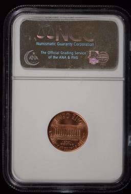 1995 DD Lincoln Cent NGC MS-68 Red