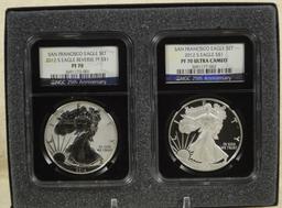 2012-S ASE 2 Coin Ultra Cameo NGC PF-70 Neat