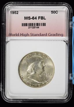 1952 Franklin Half Dollar FBL CH UNC MS64