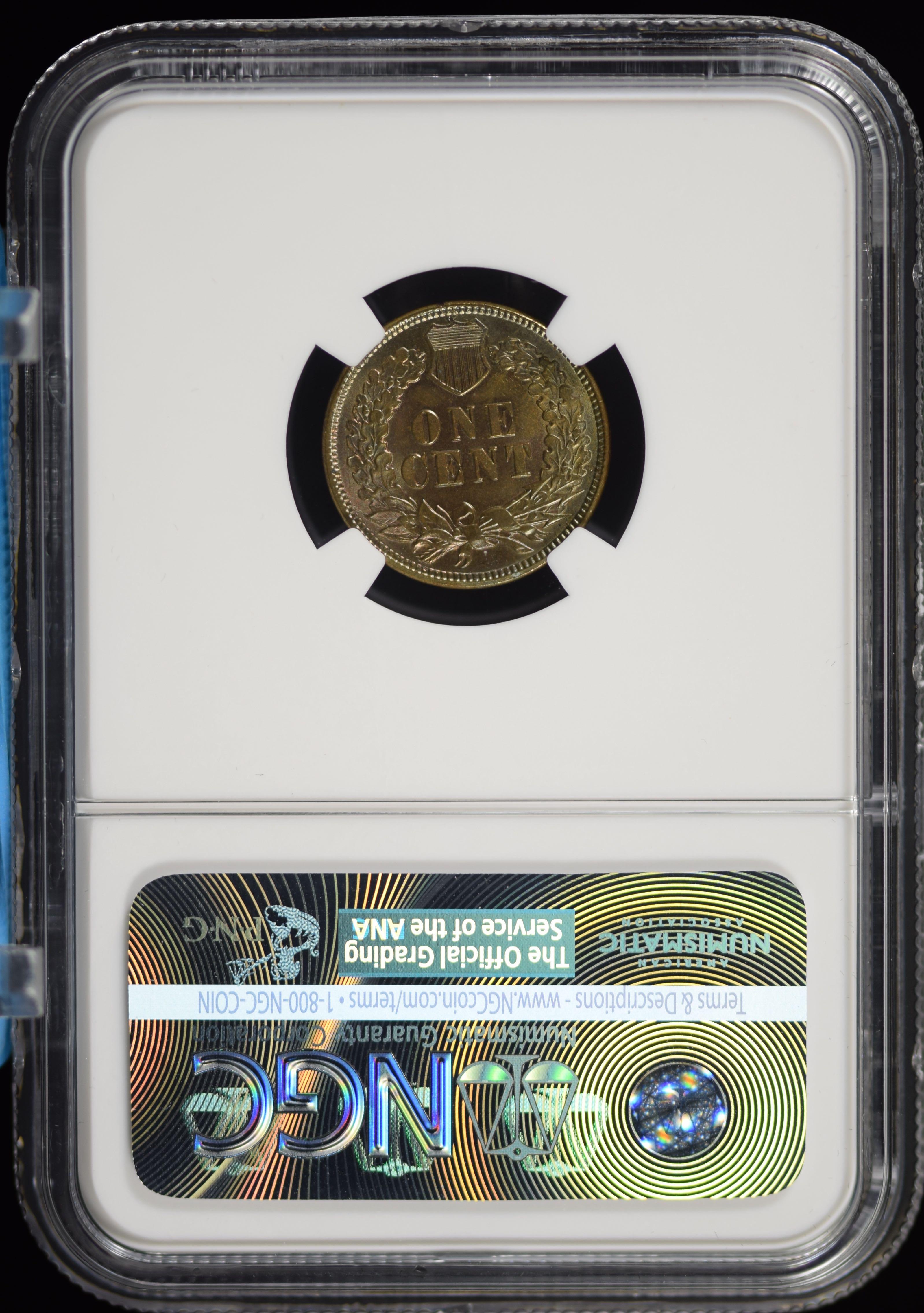 1876 Indian Head Cent NGC UNC details